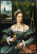 Pieter de Kempener Bildnis einer Dame oil on canvas